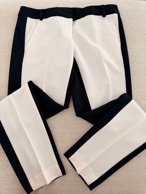 Express | Columnist Colorblock Black and White Women's Trousers